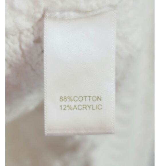 HOUSE OF HARLOW 1960 CROCHET CROPPED BUTTON UP CARDIGAN, SZ SMALL - Picture 8 of 13